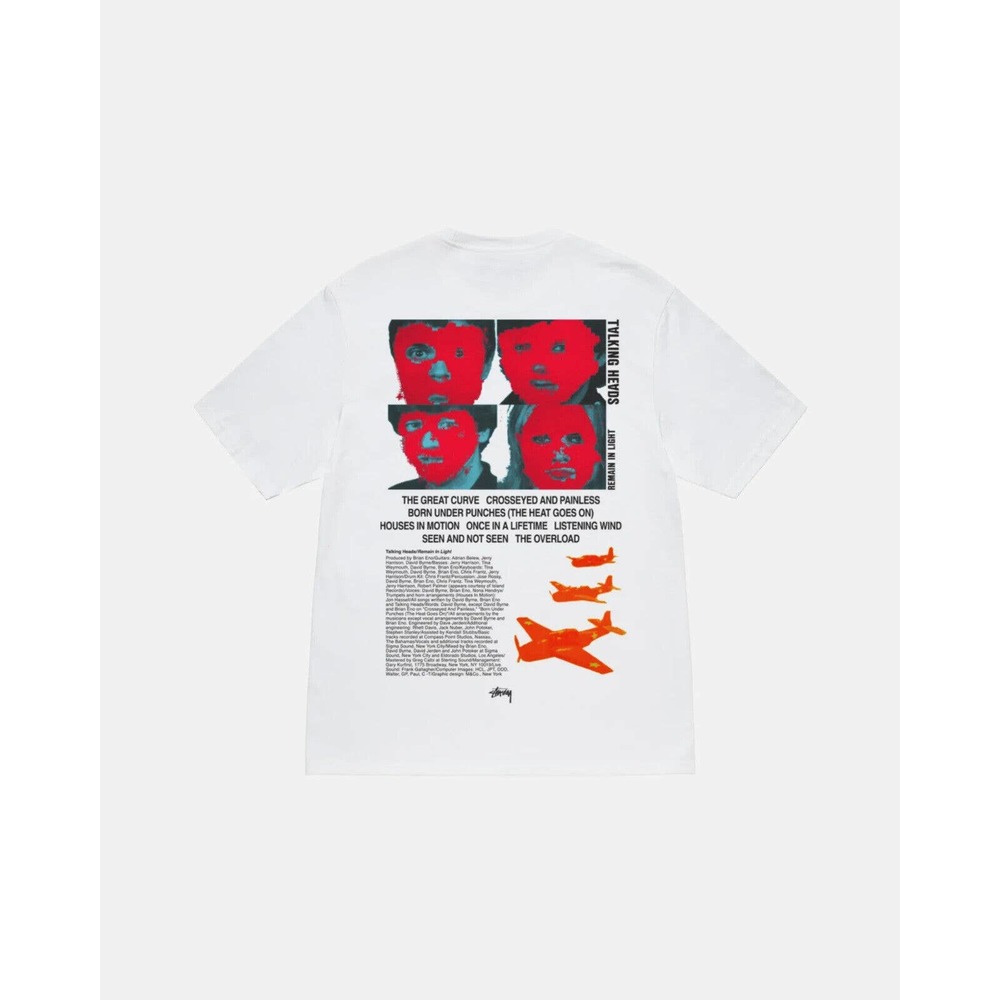 Stussy x TALKING HEADS REMAIN IN LIGHT TEE WHITE